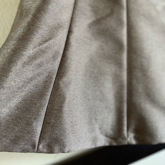 Calvin Klein paneled flared gray gold skirt - Picture 2 of 7